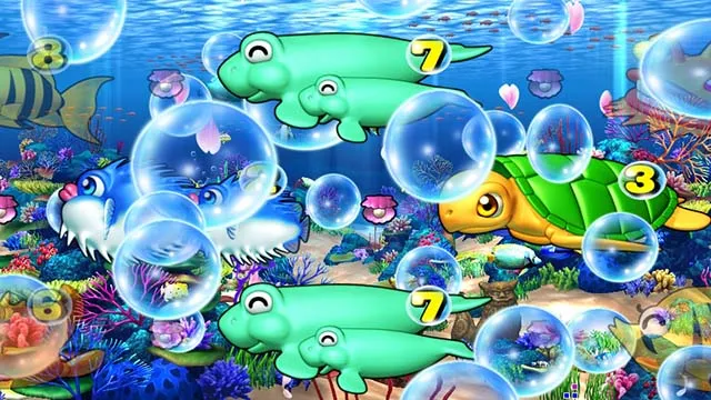 スーパー海物語IN沖縄5(沖海5)・海モード・泡予告