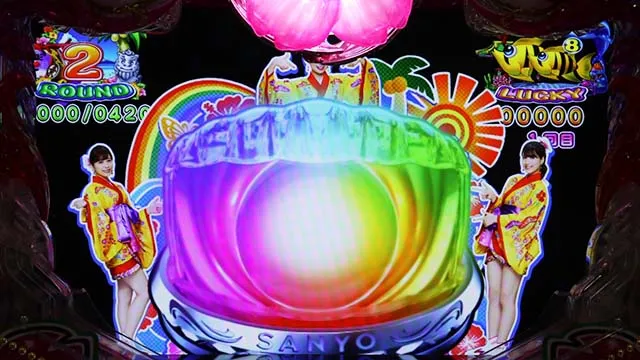 スーパー海物語IN沖縄5(沖海5)・ラウンド中昇格演出