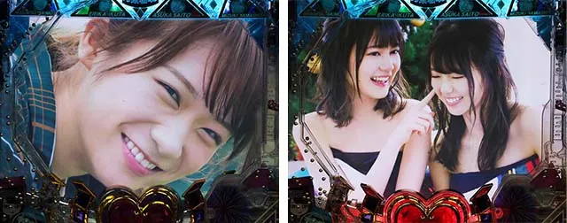 ぱちんこ乃木坂46・リーチ後予告
