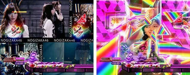 ぱちんこ乃木坂46・リーチ前予告