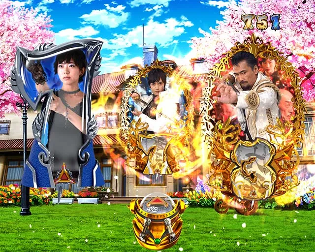 ぱちんこ牙狼月虹ノ旅人・リーチ前予告