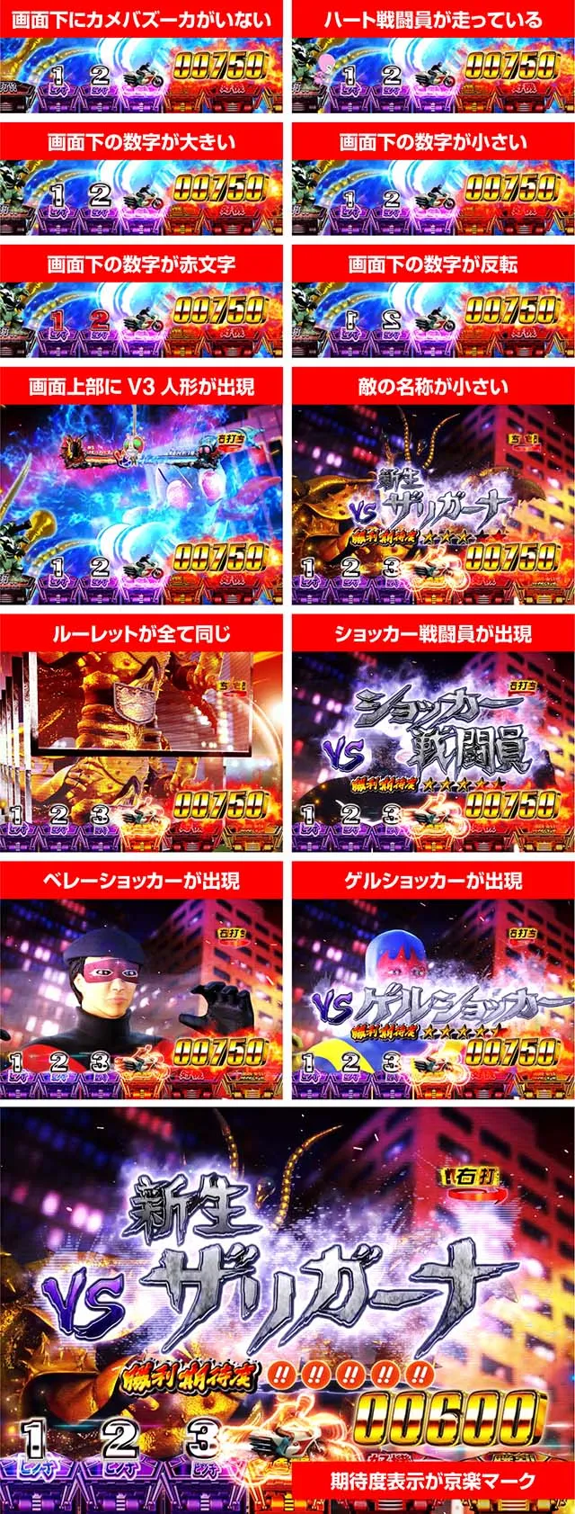 仮面ライダー闇のライダー・違和感演出