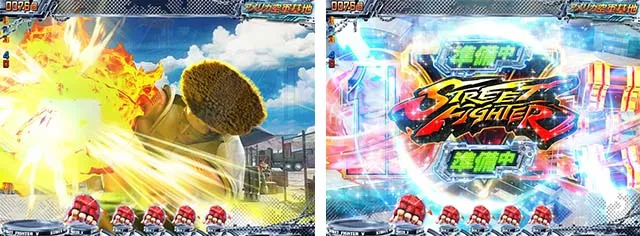 ぱちんこストリートファイターV(スト5)・キャラアクション系予告