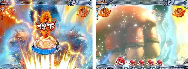 ぱちんこストリートファイターV(スト5)・リーチ後予告