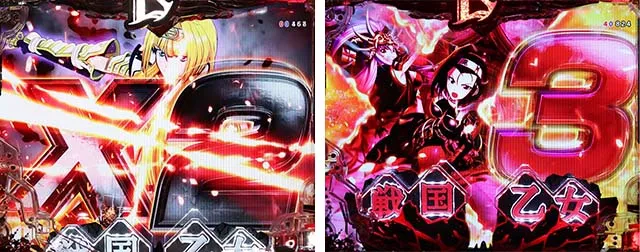 ぱちんこ戦国乙女LEGENDBATTLE(レジェンドバトル)・連続予告