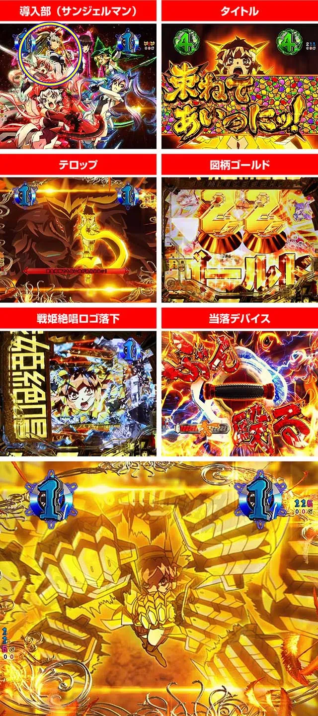 ぱちんこ・フィーバー戦姫絶唱シンフォギア3黄金絶唱・絶唱リーチ