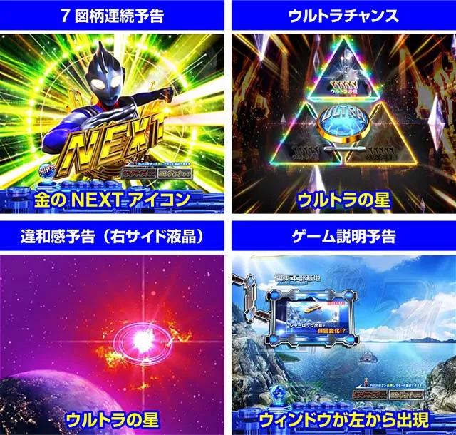 ぱちんこ・ウルトラマンティガ・演出法則