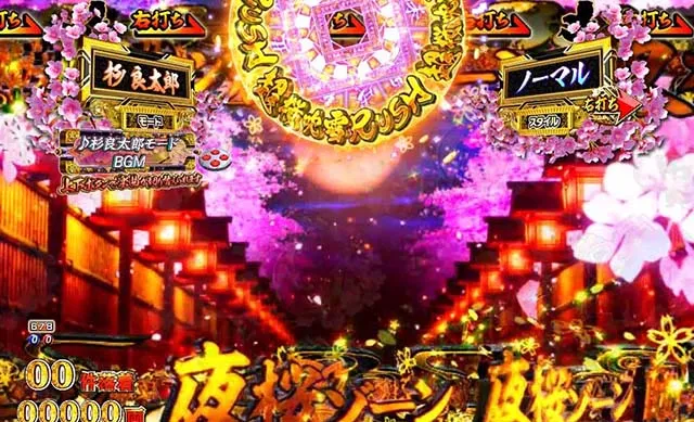 ぱちんこ・新遠山の金さん・［新3モードゾーン］杉良太郎モード