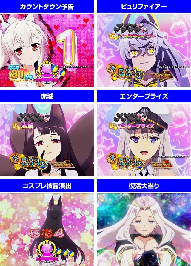 ぱちんこアズールレーンTHEANIMATION(アズレン)・演出法則