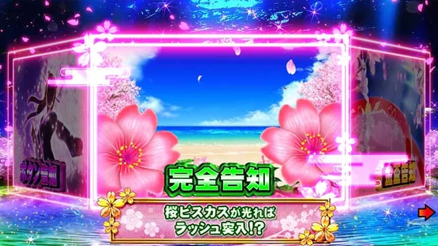 スーパー海物語IN沖縄5（沖海5夜桜超旋風）・裏ボタン