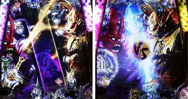 ぱちんこ・牙狼GOLD IMPACT・リーチ前予告