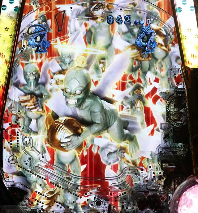 ぱちんこ・牙狼GOLD IMPACT・リーチ後予告