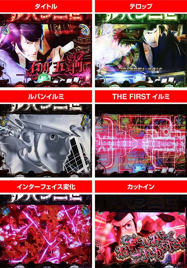 ぱちんこルパン三世 THE FIRST・キャラリーチ