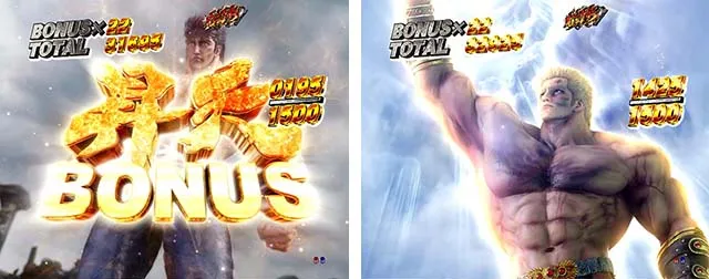 ぱちんこ・北斗の拳9暴凶星・右打ち中・大当りの種類