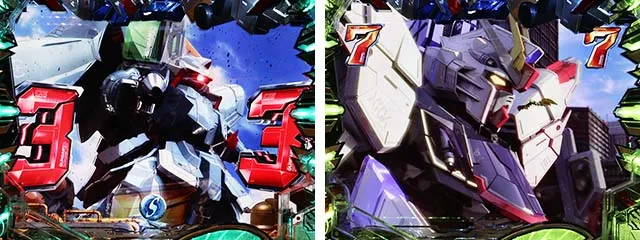 ぱちんこ・機動戦士ガンダムSEED（シード）・図柄の特徴
