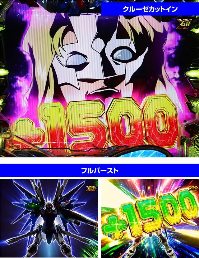 ぱちんこ・機動戦士ガンダムSEED(シード)・右打ち中の大当り