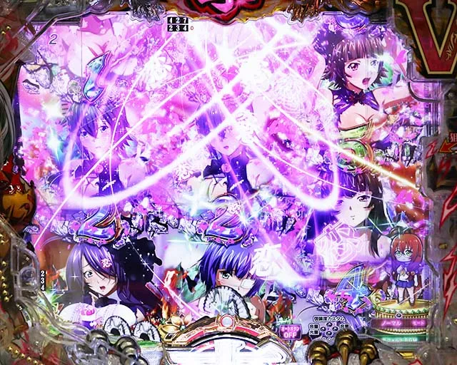 ぱちんこ・真一騎当千桃園の誓い・リーチ前予告