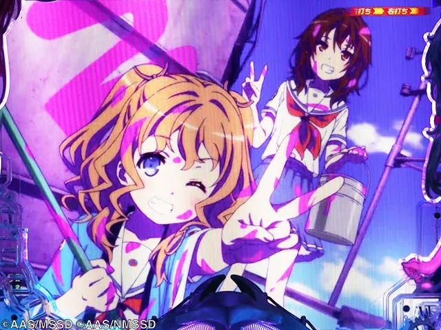 ぱちんこ・ハイスクールフリートオールスター（ハイフリ2）・［フリートアタックモード］主要演出