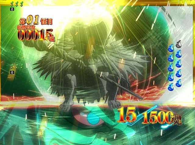 スマパチ・ゲゲゲの鬼太郎獅子奮迅・［ゲゲゲRUSH（ラウンド中演出）］妖怪バトルモード