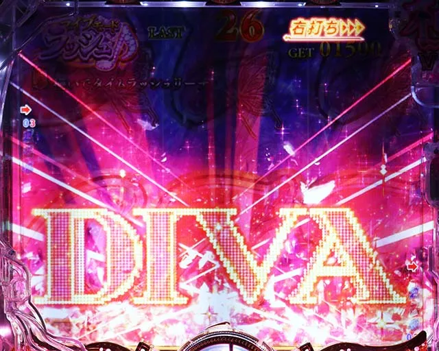 ぱちんこ・中森明菜・歌姫伝説〜BLACK DIVA極〜・LIVE MODE］ラッシュ