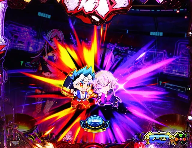 ぱちんこ・大工の源さん超韋駄天2極源LighT（源さんラッキートリガー）・保留変化予告