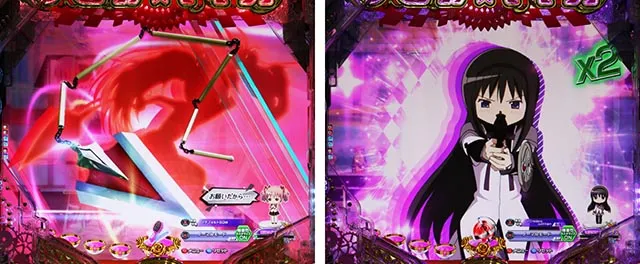 ぱちんこ・魔法少女まどかマギカ3(まどマギ3)・リーチ前予告