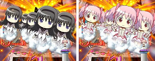 ぱちんこ・魔法少女まどかマギカ3(まどマギ3)・リーチ後予告