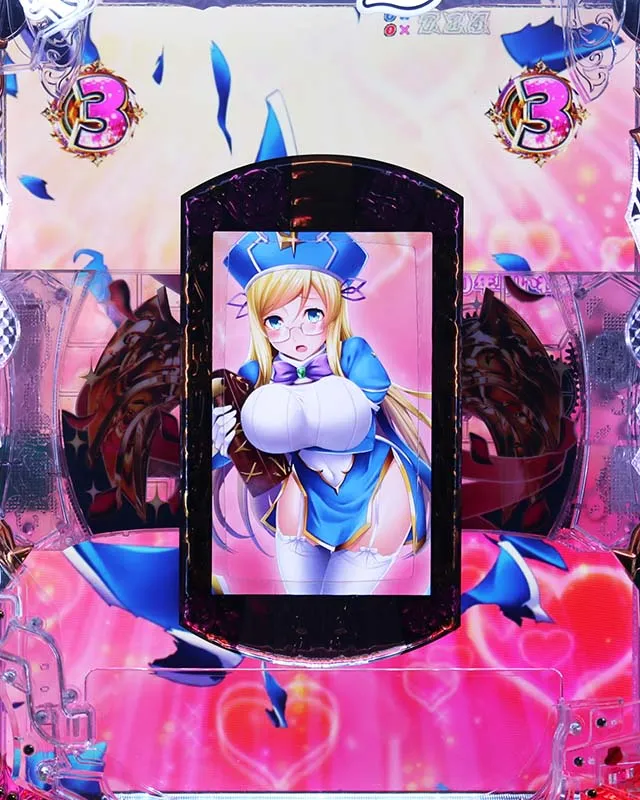 ぱちんこ・クイーンズブレイド4UNLIMITED・リーチ後予告