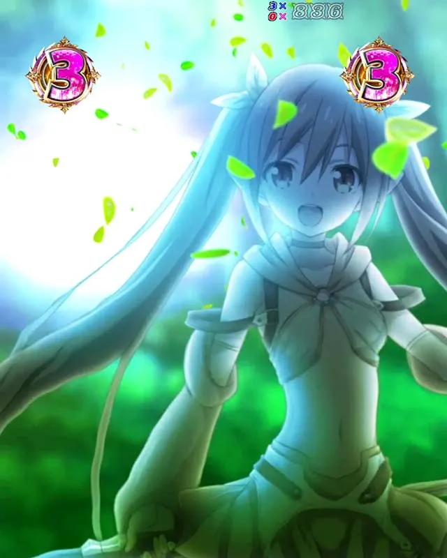 ぱちんこ・クイーンズブレイド4UNLIMITED・キャラリーチ