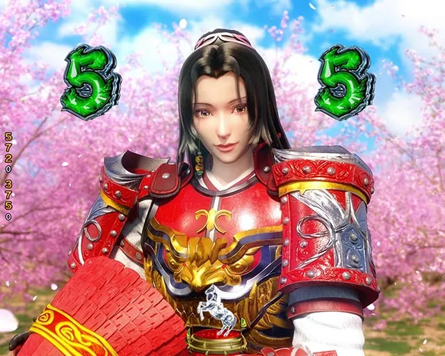 ぱちんこ・三国戦騎7500・キーポイント演出・信頼度