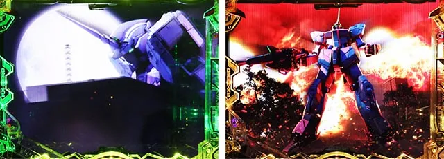 ぱちんこ・機動戦士ガンダムユニコーン再来-白き一角獣と黒き獅子-(ユニコーン2)・4大キーポイント演出
