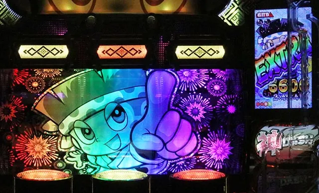 ぱちんこ・ドラムだ！金ドン花火外伝・右打ち中・昇格演出