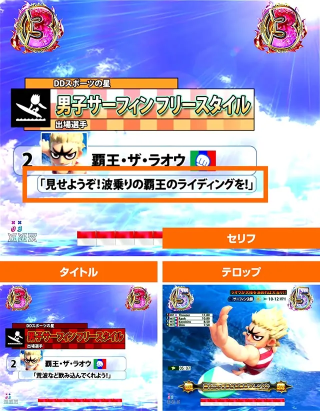 パチンコ・DD北斗の拳3・DDスポーツの星