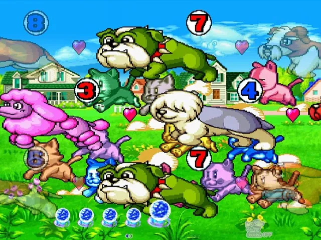 ぱちんこ・わんわんパラダイスCELEBRATION・初代モード中・主要演出