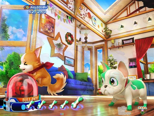 ぱちんこ・わんわんパラダイスCELEBRATION・ブルパト中・主要演出