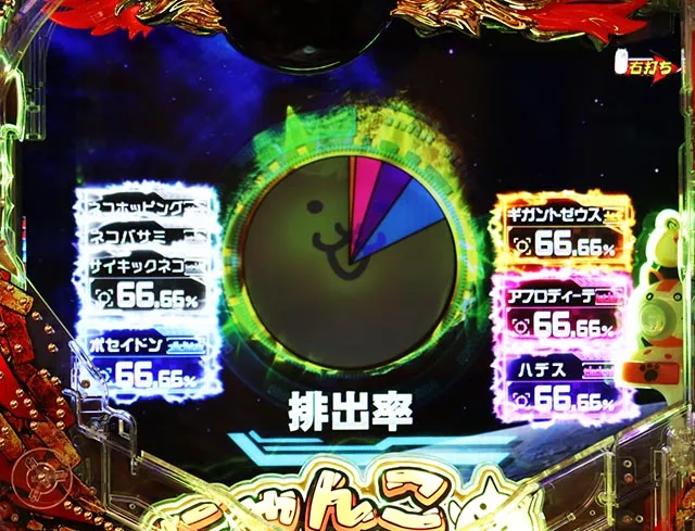 ぱちんこ・にゃんこ大戦争 多様性のネコ・【降臨ガチャ】排出中演出