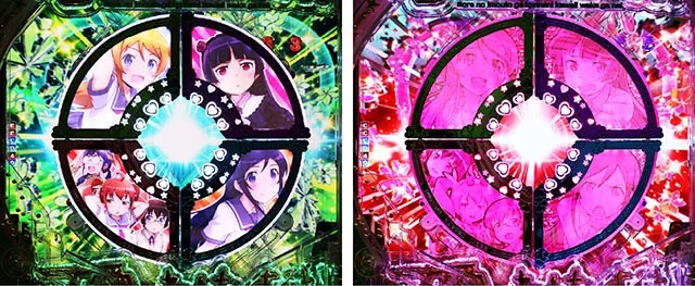 ぱちんこ・俺の妹がこんなに可愛いわけがない（俺妹）・リーチ後予告