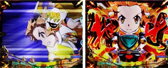 ぱちんこ・フィーバー戦姫絶唱シンフォギア4・リーチ前予告