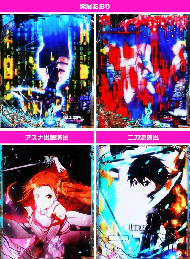 ぱちんこ・ソードアート・オンライン 閃光の軌跡・リーチ後予告