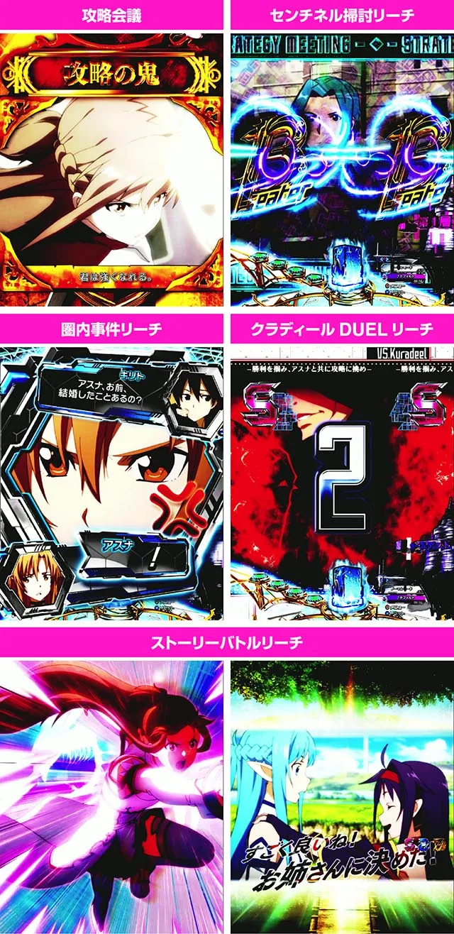 ぱちんこ・ソードアート・オンライン 閃光の軌跡・隠し演出