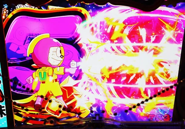 ぱちんこ・うまい棒2・［うまい味］変動中予告・信頼度