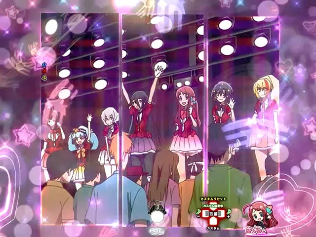ぱちんこ・ゾンビランドサガ・残り保留消化演出（チェキ会ステージ）