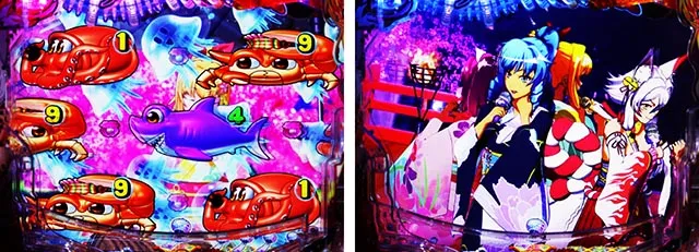 ぱちんこ・海物語 極JAPAN・春風モード中リーチ