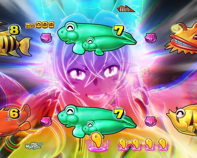 ぱちんこ・海物語 極JAPAN・［極ノ刻］降臨ゾーン中予告