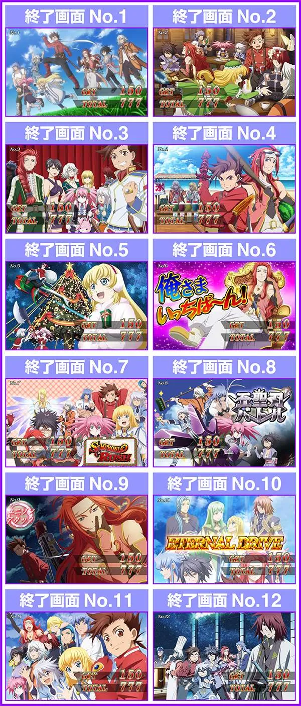 パチスロ テイルズ オブ シンフォニア（パチスロ）設定判別・天井
