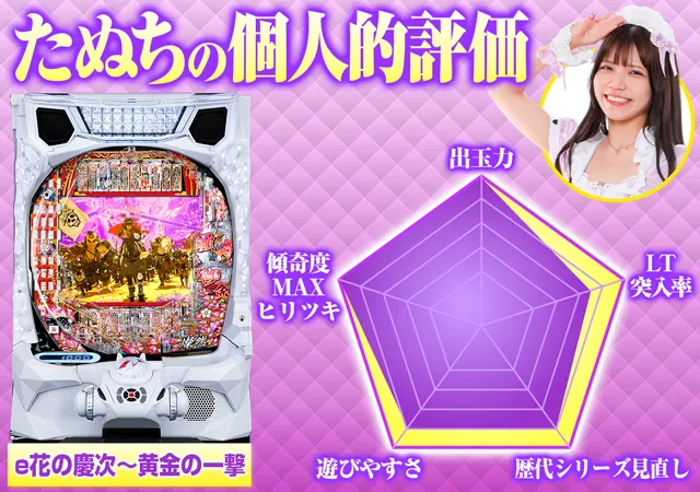 新台スマパチ『e花の慶次〜黄金の一撃』を徹底解説！RUSH・キセル