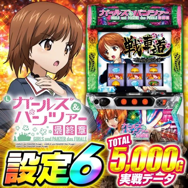 設定6実戦】『スマスロガルパン』の戦車道初当り・CZ・作戦など設定差