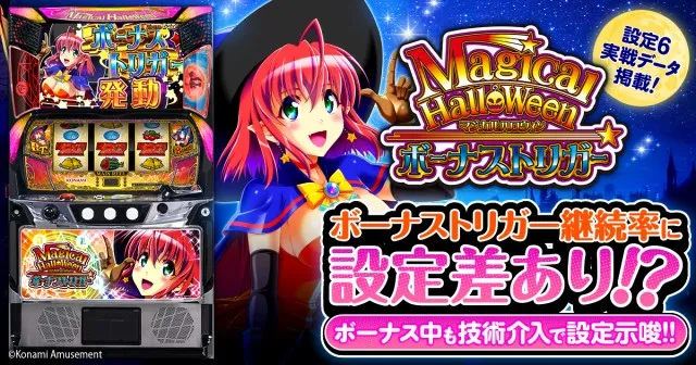 設定6・グラフ】『マジカルハロウィン ボーナストリガー』BTループ率