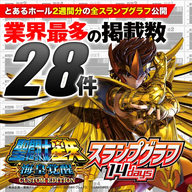 スマスロ聖闘士星矢』スランプグラフ28本掲載！ 設定6のグラフも