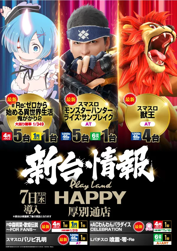 プレイランドハッピー厚別通店の最新情報画像